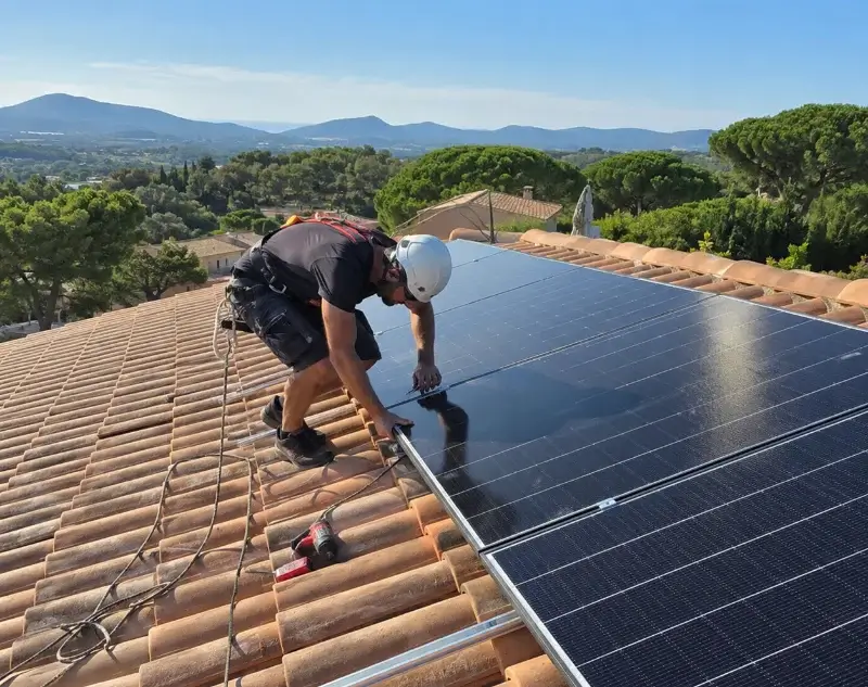 Installateur panneaux solaires Aiguines — pose photovoltaïque sur toiture