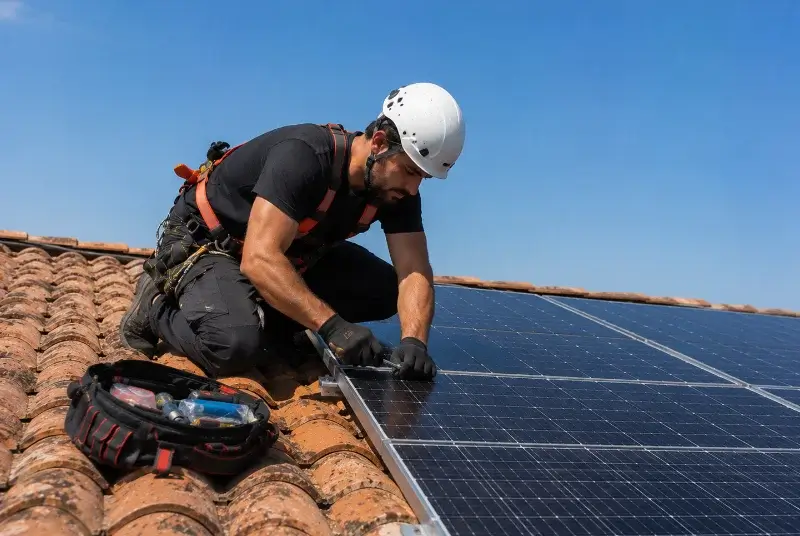 Maintenance et monitoring de panneaux solaires à Aiguines