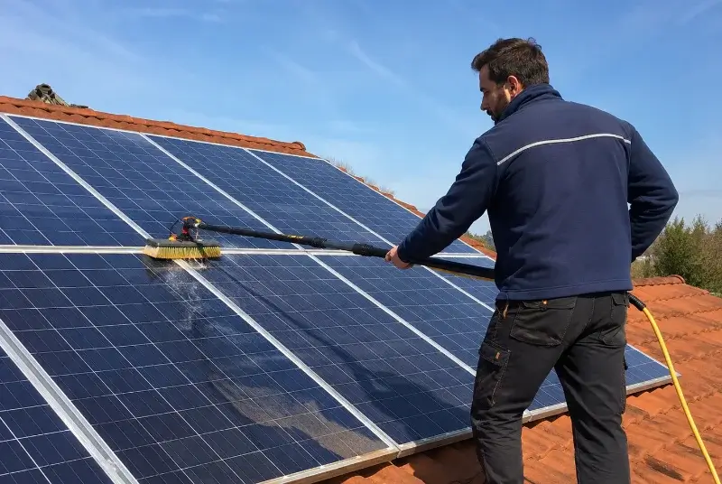 Nettoyage et entretien de panneaux solaires à Aiguines